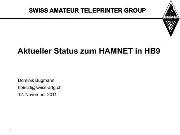 Linkstreckenberechnung: HB9AK - Swiss ARTG