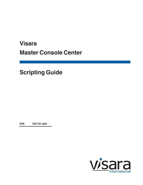 Scripting Guide Visara International
