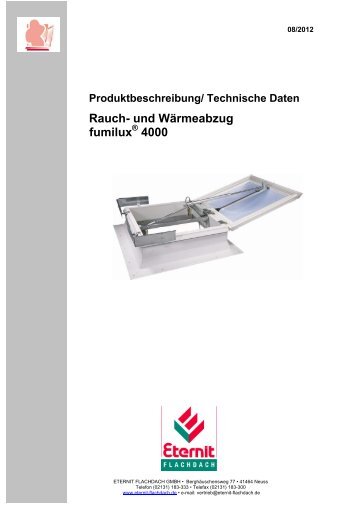 Rauch- und WÃƒÂ¤rmeabzug fumilux 4000 - Eternit Flachdach GmbH