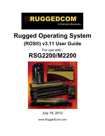 Rugged Operating System - (ROSÃ‚Â®) v3.11 User Guide - RuggedCom