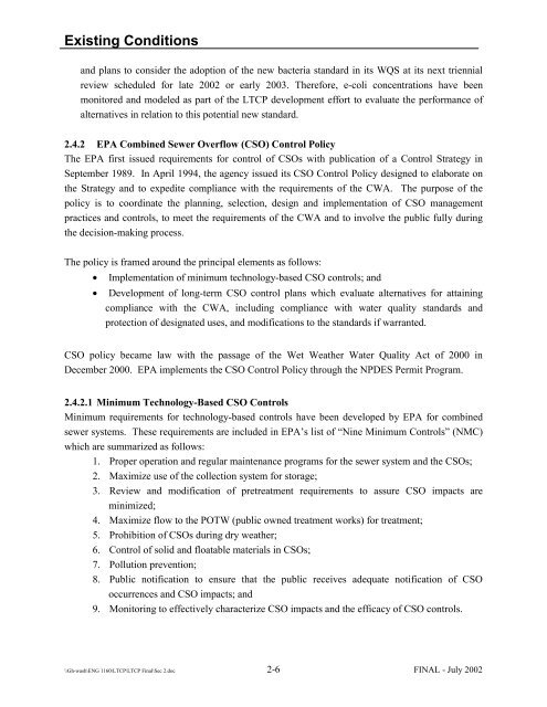 Combined Sewer System Long Term Control Plan - DC Water