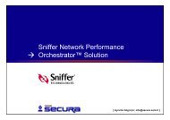 Sniffer Network Performance Orchestrator Solution, TEPUM Secura