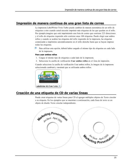 Uso de la libreta de direcciones - DYMO