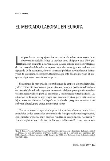 El mercado laboral en Europa.pdf - FAES