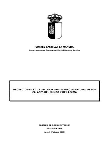 PROYECTO DE LEY - Cortes de Castilla-La Mancha