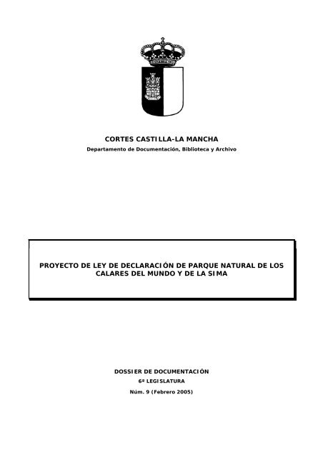 PROYECTO DE LEY - Cortes de Castilla-La Mancha