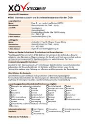 ausführlicher Steckbrief öffentlicher Gesundheitsdienst (pdf ... - XÖV