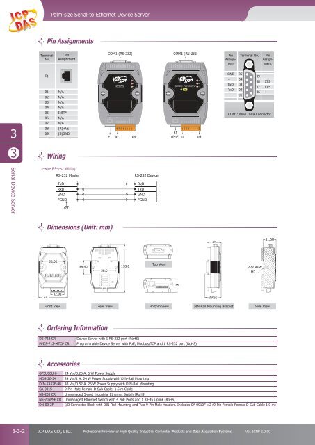 Programmable Serial to Ethernet Device Server - ICP DAS