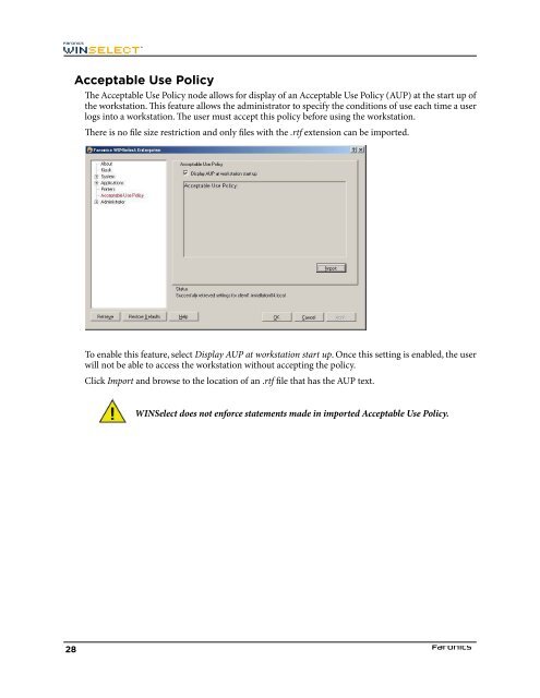 Faronics WINSelect Enterprise User Guide