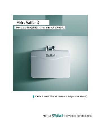 VAILLANT VED H 6/1 miniVED Ã¡tfolyÃ³s vÃ­zmelegÃ­tÅ