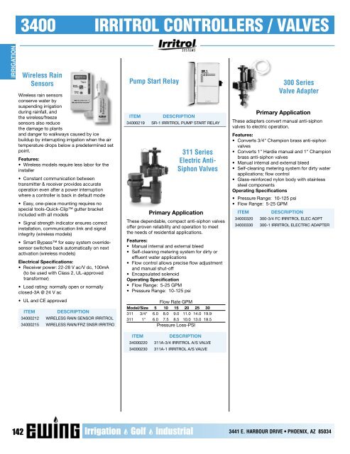 Full Printed Catalog (PDF) - Ewing Irrigation