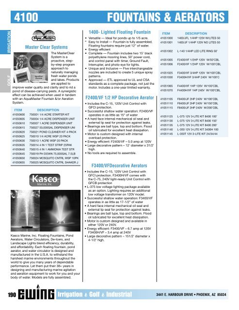 Full Printed Catalog (PDF) - Ewing Irrigation