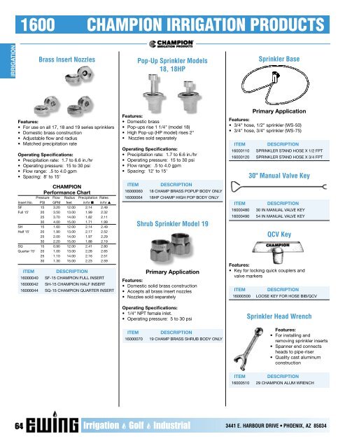 Full Printed Catalog (PDF) - Ewing Irrigation