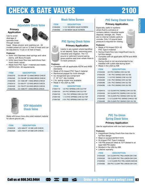 Full Printed Catalog (PDF) - Ewing Irrigation