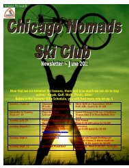 June 2011 Newsletter - Chicago Nomads Ski Club