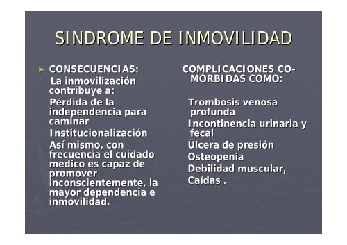 Manejo de la inmovilidad - RAM ==> Red para el Desarrollo de los ...