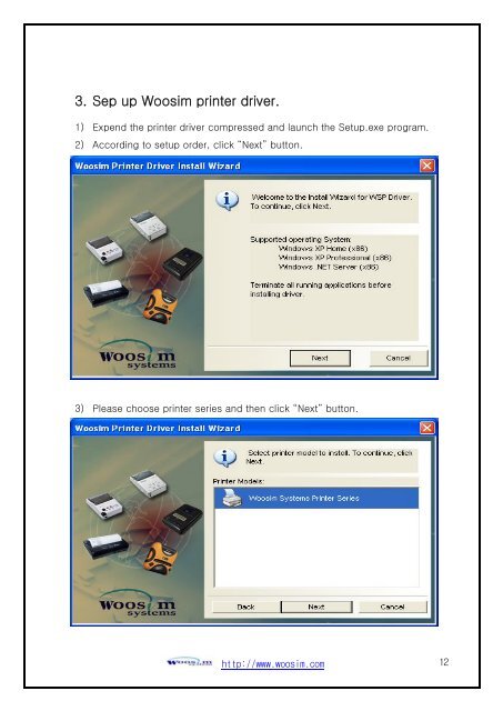 WOOSIM PRINTER driver installation(USB).pdf - Warp Systems
