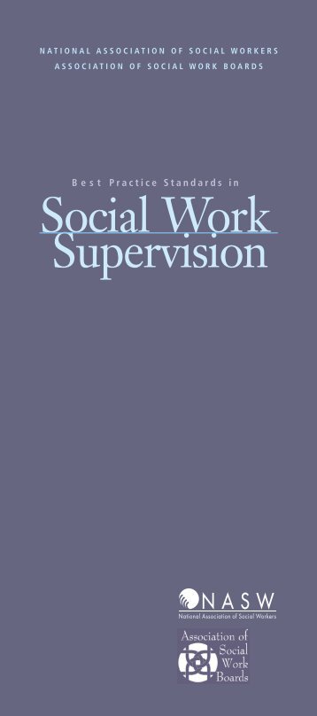 Best Practice Standards in Social Work Supervision - National ...