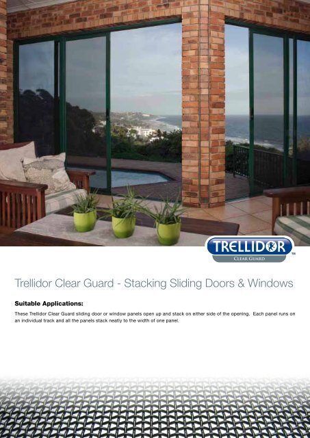 Trellidor Clear Guard - Stacking Sliding Doors & Windows