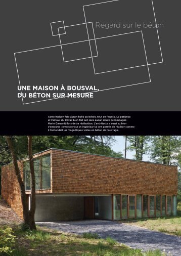 Une maison Ã  Bousval, du bÃ©ton sur mesure - Febelcem