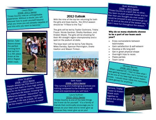 2012 brochure cross country - Copy - Siegel High School