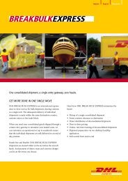 DHL Break Bulk Express Brochure