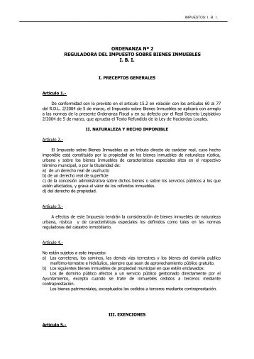 impuesto sobre bienes inmuebles - Ayuntamiento de Linares