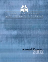 2001/2002 Annual Report - Legal Aid Ontario