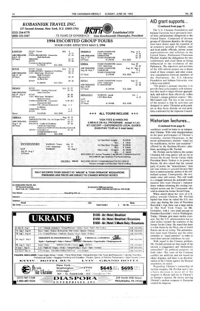 The Ukrainian Weekly 1994