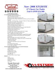 Sales Sheet- 32' Classic XT - Westside Motorcoach