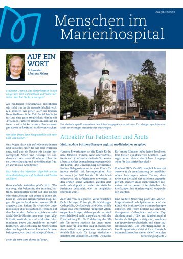 Ausgabe 2/2013 - Marienhospital