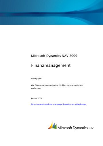 NAV Whitepaper Finanzmanagement - BSH-AG