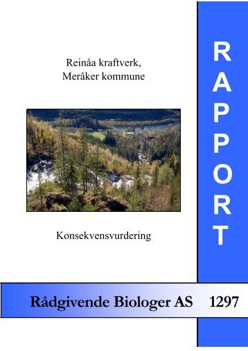 ReinÃ¥a kraftverk, MerÃ¥ker kommune. Konsekvensvurdering.