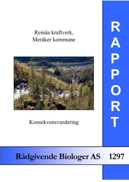 ReinÃ¥a kraftverk, MerÃ¥ker kommune. Konsekvensvurdering.