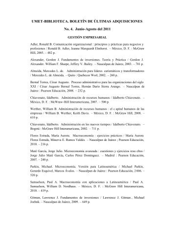 BoletÃ­n NÂº4 - umet