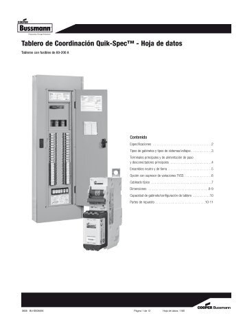 Hoja de datos - Cooper Bussmann