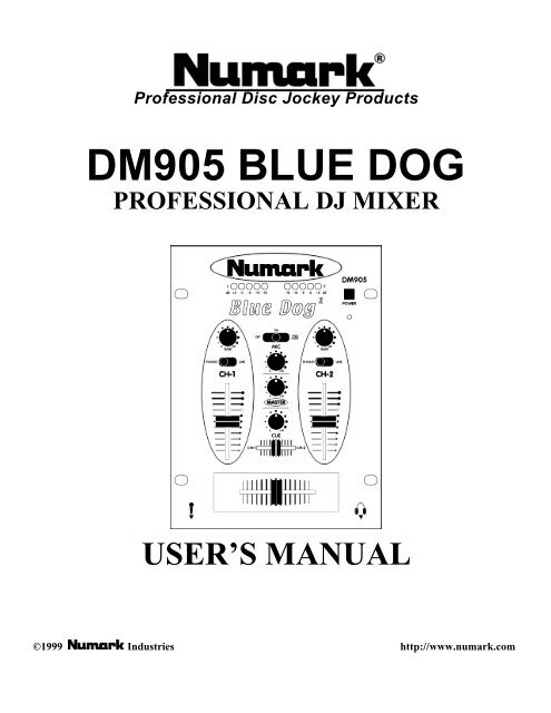 DM905 BLUE DOG - Numark