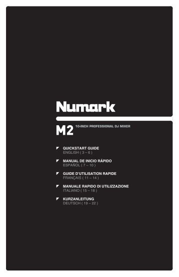 M2 Quickstart Manual - V1.0 - Numark