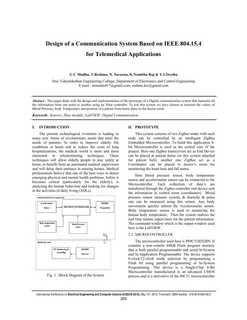 Design of a Communication System Based on IEEE ... - IRNet Explore
