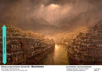 Bebauungsvariante Spreeufer: Boomtown