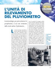 L'UNITÀ DI RILEVAMENTO DEL PLUVIOMETRO