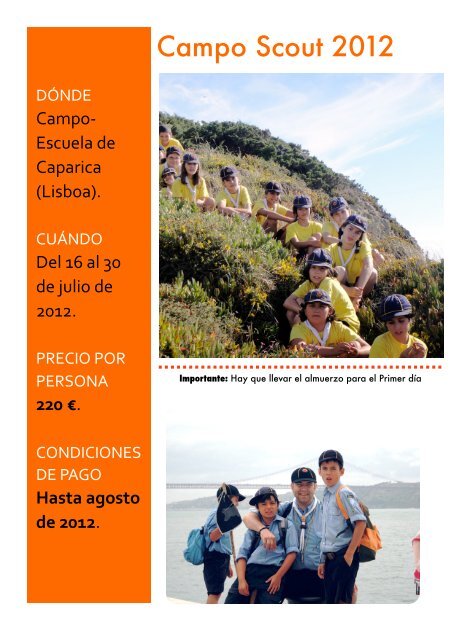 Información - Scouts Sant Yago