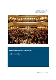 Nottingham Trent University Icebreakers Guide