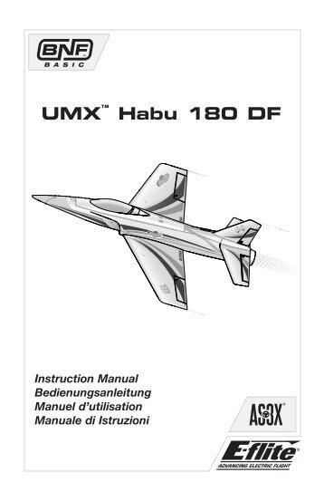 35795 EFL Habu 180 BNF Basic Manual.indb - Horizon Hobby