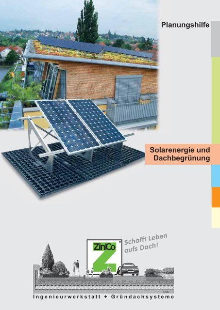 Planungshilfe Solarenergie und DachbegrÃ¼nung - ZinCo