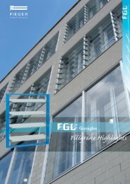 Filigrane Highlights - Fieger Lamellenfenster GmbH