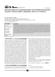 Relative efficacy of biopesticides and newer ... - THE BIOSCAN