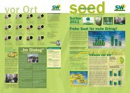 seed magazin 1/2011 - SW Seed GmbH