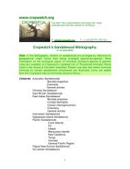 Sandalwood Biblio - Cropwatch