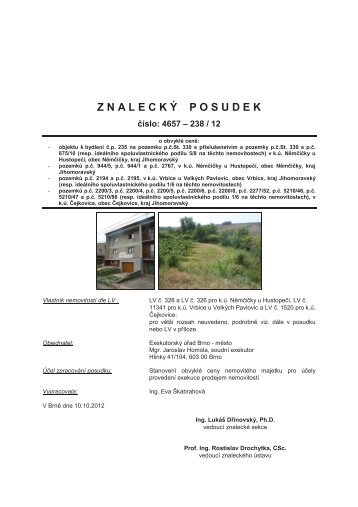 Z N A L E C K Ã P O S U D E K - OKdrazby.cz